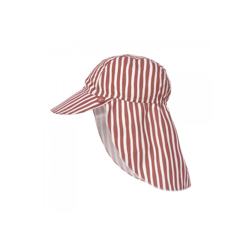 Sonnenhut mit Nackenschutz Striped Red - Lassig - UPF80+ Sonnenhut mit Nackenschutz Striped Red - Lassig - UPF80+