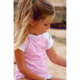 UV shirt & short Pale pink sparkle UV shirt & short Pale pink sparkle