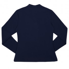 UV shirt Blue met rits; Moeder, UV shirt, UV shirt Moeders, UV zwemkleding volwassenen, Dames UV Shirts Petit Crabe