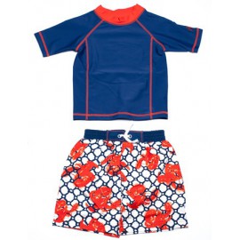 UV shirt en boardshort blue lobster UV shirt en boardshort blue lobster