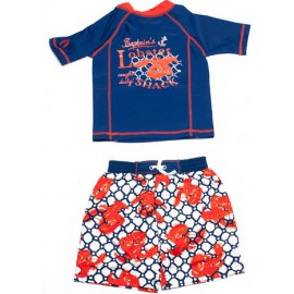 UV shirt en boardshort blue lobster UV shirt en boardshort blue lobster