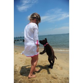 Wit met Roze kaftan Wit met Roze kaftan