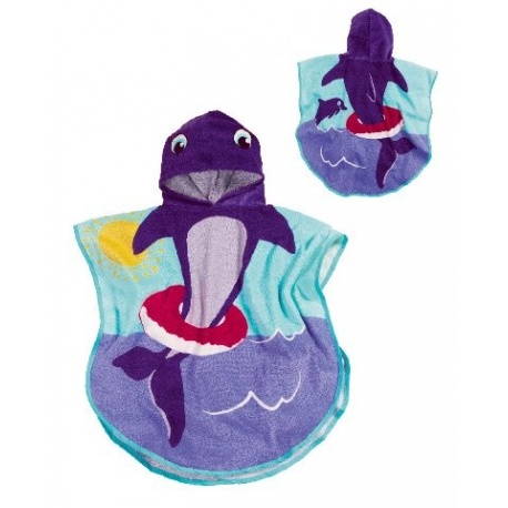 Poncho marine (blauw met wit) Poncho marine (blauw met wit)