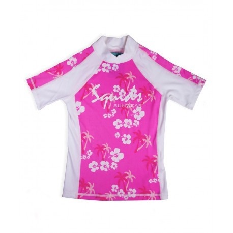 Schwimmshirt Palm Pink