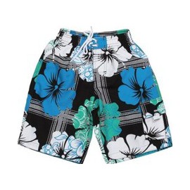 UV boardshort Navy hibiscus UV boardshort Navy hibiscus