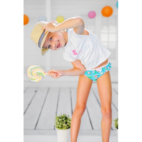 UV shirt wit effen | UV shirt meisje UV shirt wit effen | UV shirt meisje