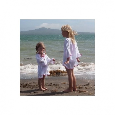 Wit met Roze kaftan Wit met Roze kaftan