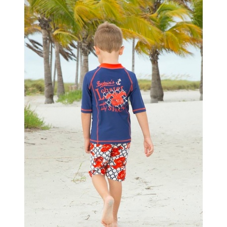 UV shirt en boardshort blue lobster UV shirt en boardshort blue lobster