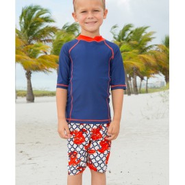 UV shirt en boardshort blue lobster UV shirt en boardshort blue lobster