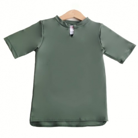 UV shirt met rits lange mauwen - Blauw UV shirt met rits lange mauwen - Blauw