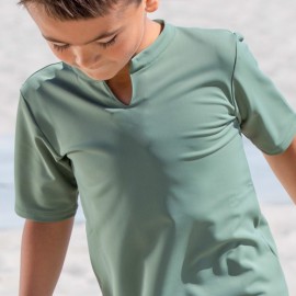 UV shirt met rits lange mauwen - Blauw UV shirt met rits lange mauwen - Blauw