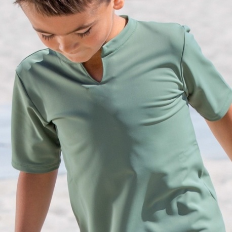 UV shirt met rits lange mauwen - Blauw UV shirt met rits lange mauwen - Blauw