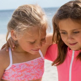 UV shirt met rits lange mauwen - Blauw UV shirt met rits lange mauwen - Blauw