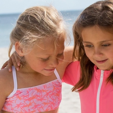 UV shirt met rits lange mauwen - Blauw UV shirt met rits lange mauwen - Blauw