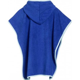 Poncho marine (blauw met wit)