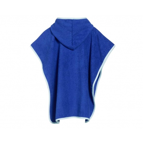 Poncho marine (blauw met wit)