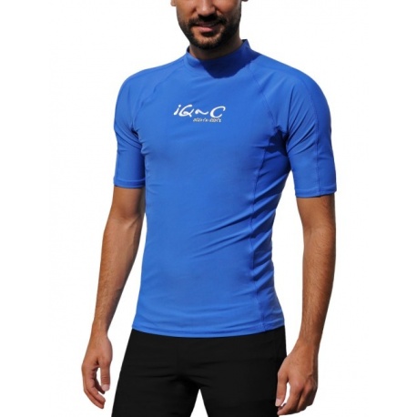 Herren UV Shirt Blue | Schwimmshirt Herren Blue IQ-UV 