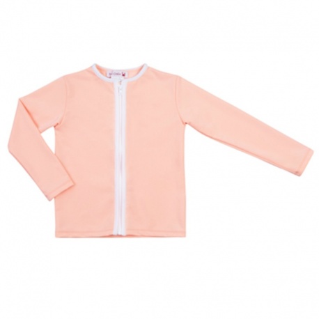 UV Shirt Peach mit langen Ärmeln mit Reißverschluss (YKK)  UV Shirt Peach mit langen Ärmeln mit Reißverschluss (YKK)