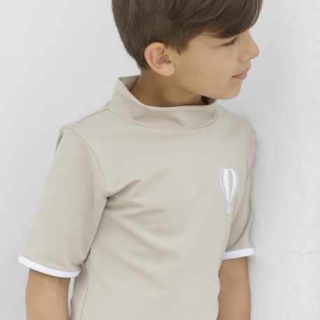 UV shirt Cappuccino| Schwimmshirt mit UV Schutz Petit Crabe UV shirt Cappuccino| Schwimmshirt mit UV Schutz Petit Crabe