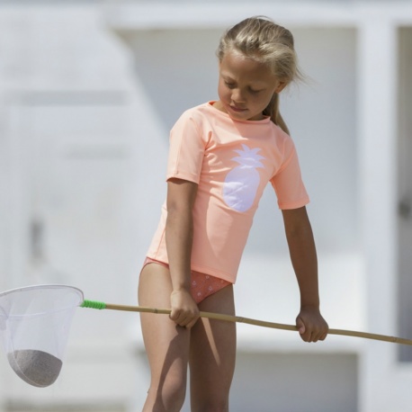 UV shirt Peach | Schwimmshirt Peach mit UV Schutz Petit Crabe UV shirt Peach | Schwimmshirt Peach mit UV Schutz Petit Crabe