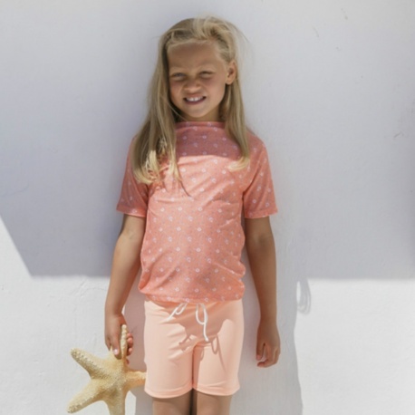 Badehose Mädchen | Badeshort Peach Petit Crabe