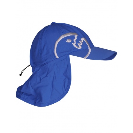 UV Kappe mit Nackenschutz blau | UV-Schutzkappe mit UPF80+