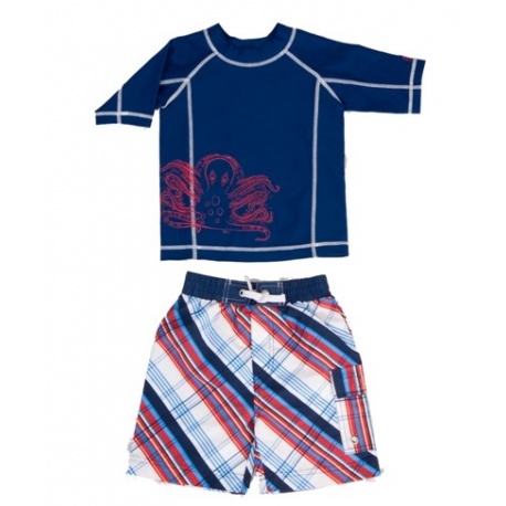 UV shirt & boardshort Red Blue UV shirt & boardshort Red Blue