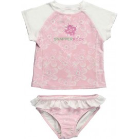 UV shirt & short Pale pink sparkle UV shirt & short Pale pink sparkle