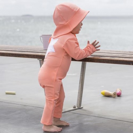 UV Anzug Coral mit langen Ärmeln und Beinen | Baby Anzug Coral