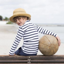 UV-Shirt Weiß Blau Langarm | Badeshirt Kind UV-Shirt Weiß Blau Langarm | Badeshirt Kind