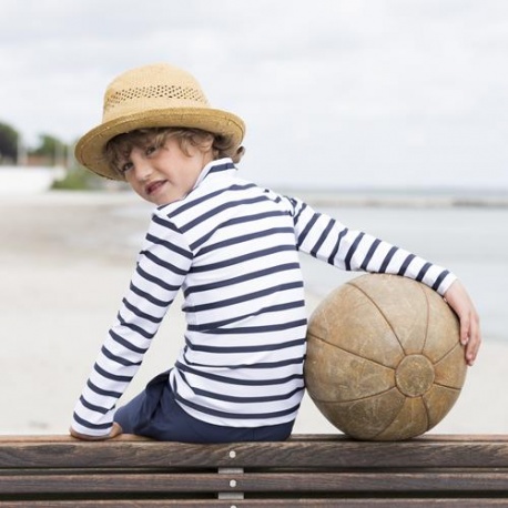 UV-Shirt Weiß Blau Langarm | Badeshirt Kind UV-Shirt Weiß Blau Langarm | Badeshirt Kind