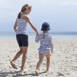 UV-Shirt Weiß Blau Langarm | Badeshirt Kind UV-Shirt Weiß Blau Langarm | Badeshirt Kind