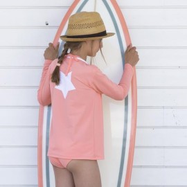UV Shirt Coral mit langen Ärmeln | Mädchen Badeshirt  UV Shirt Coral mit langen Ärmeln | Mädchen Badeshirt