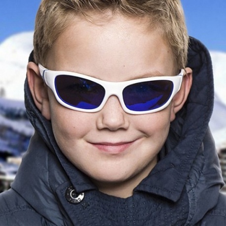 Zonnebril - White & Blue - Blue Revo - 3-6 years - Koolsun -- SPORT