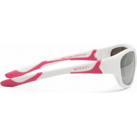 Zonnebril - White & Cabaret - Silver Revo - 6-10 years - Koolsun - SPORT  Zonnebril - White & Cabaret - Silver Revo - 6-10 years - Koolsun - SPORT
