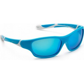 Zonnebril - Aqua & White - Ice Blue Revo - 6-10 years -Koolsun - SPORT 