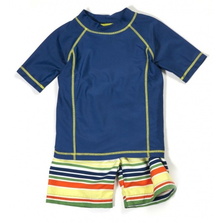 UV shirt & boardshort Multistripe