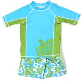 UV shirt & boardshort Green Turtle