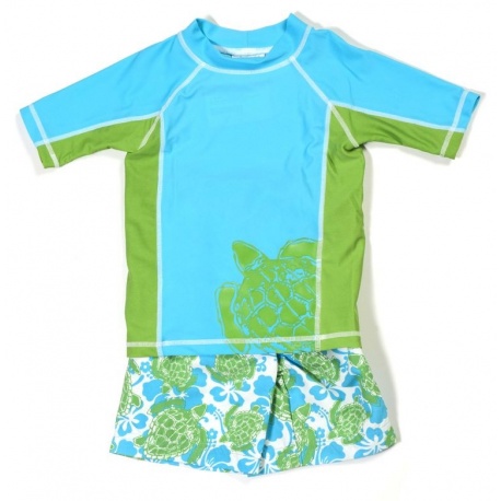 UV shirt & boardshort Green Turtle UV shirt & boardshort Green Turtle