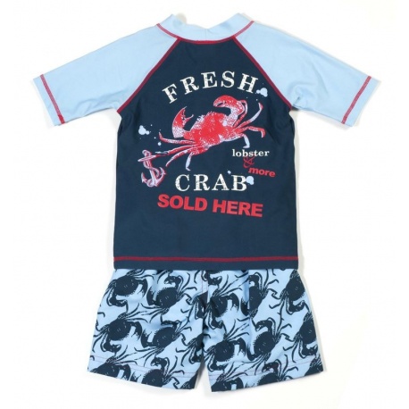UV shirt & boardshort Blue Crab