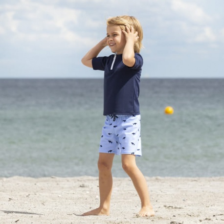 Jongens Zwembroek Wit Blauw gestreept Jongens Zwembroek Wit Blauw gestreept