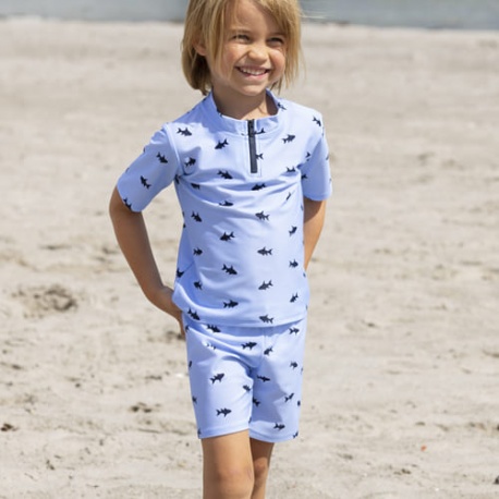 Jongens Zwembroek Wit Blauw gestreept Jongens Zwembroek Wit Blauw gestreept