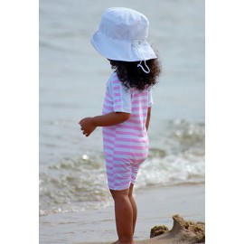 UV Badeanzug Baby Pink White stripes UV Badeanzug Baby Pink White stripes