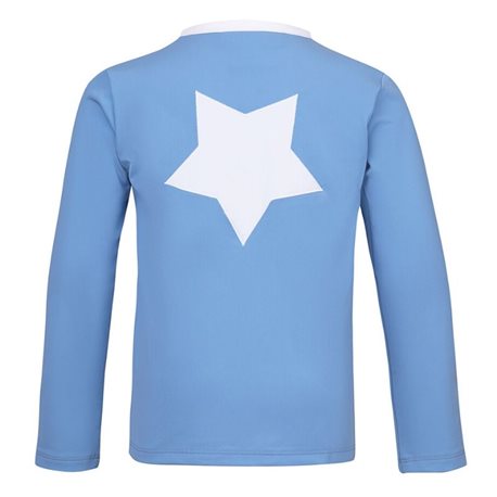 UV shirt Dusty Blue met rits - lange mouw UV shirt Dusty Blue met rits - lange mouw