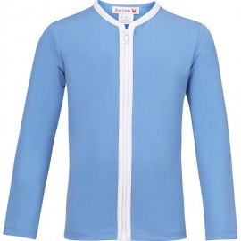 UV shirt Dusty Blue met rits - lange mouw UV shirt Dusty Blue met rits - lange mouw