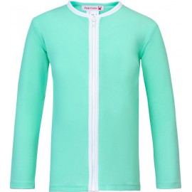 UV shirt Aqua met rits - lange mouw UV shirt Aqua met rits - lange mouw