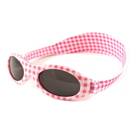 KidzBanz zonnebril - Roze wit geblokt (2-5 jr) KidzBanz zonnebril - Roze wit geblokt (2-5 jr)