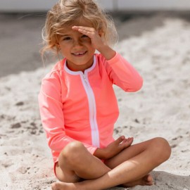 Soui Baby Mädchen EIN stück Langärmelige-Kleidung UV-Schutz 50 Badeanzug MIT Einem