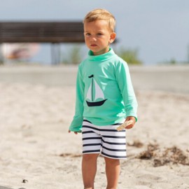 UV Shirt Aqua - lange mouw