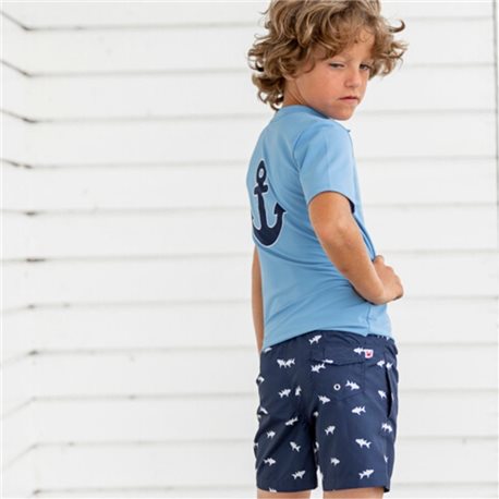 UV shirt Dusty Blue - korte mouw UV shirt Dusty Blue - korte mouw